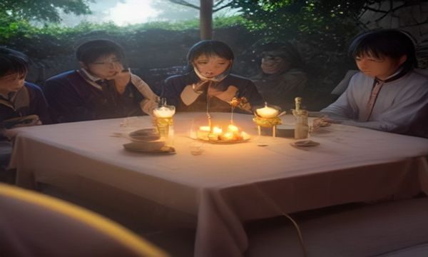 一个小型讨论组的成员围坐在会议桌旁，对照投影屏幕上的伦理视频分类标签进行热烈讨论，氛围轻松有活力