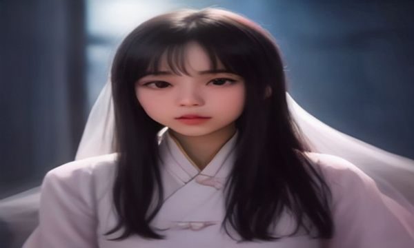 一位年轻女性坐在咖啡厅内用平板电脑浏览伦理视频导航页面，表情专注而愉悦，桌上放着咖啡和笔记本
